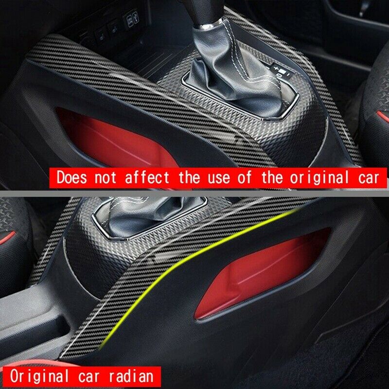 Car Center Control Panel Armrest Decoration Cover Center Console Armrest Trim W4