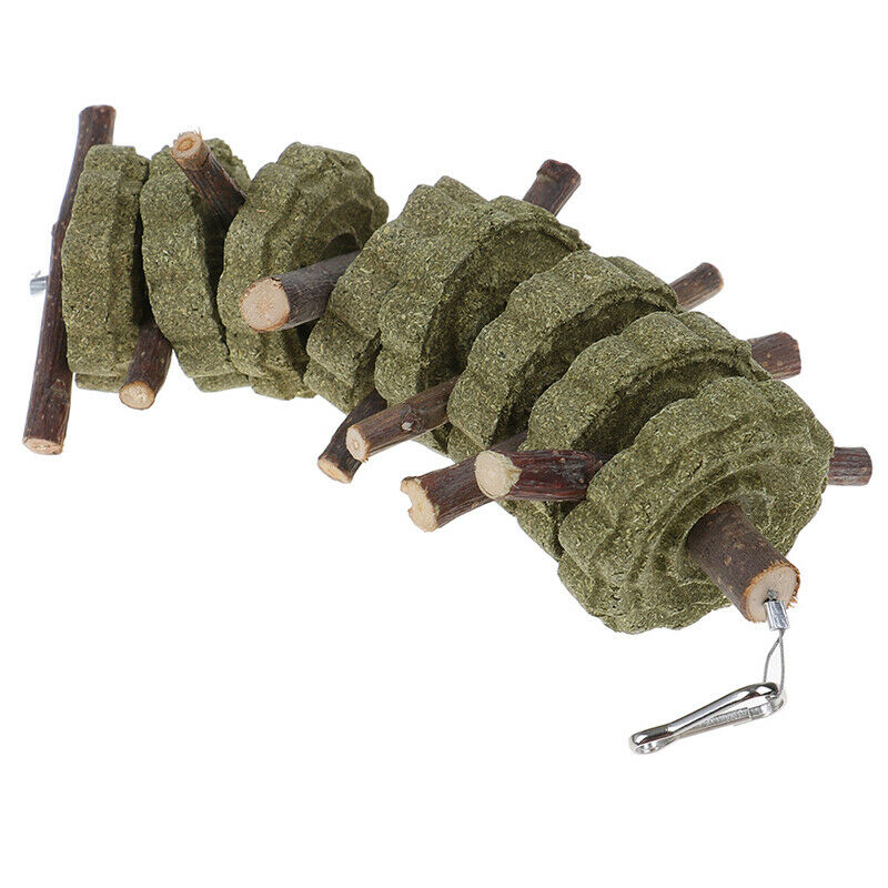 Hamster Teeth Grinding Toys Rabbit Tree Branch Grass Ball Hanging Cage To.l8