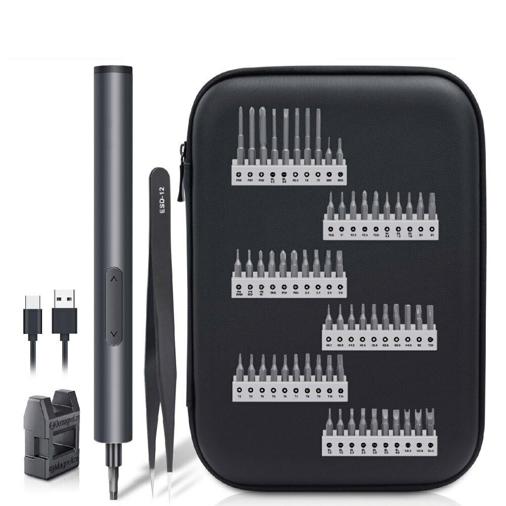 Precision Electric Screwdriver 60 IN 1 Cordless Rechargeable Screwdriver Set