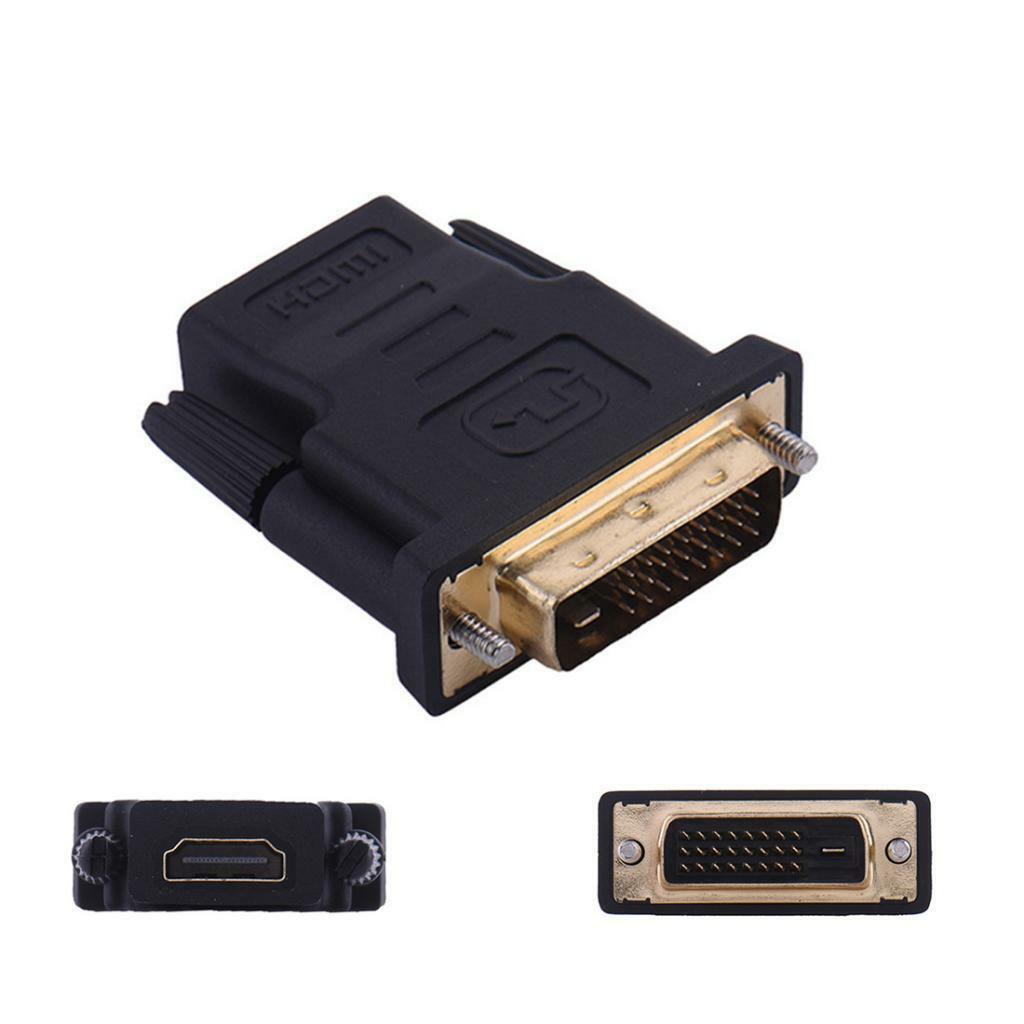DVI-D Male (24+1pin) to HDMI Female (19-pin) Adapter Converter for HDTV
