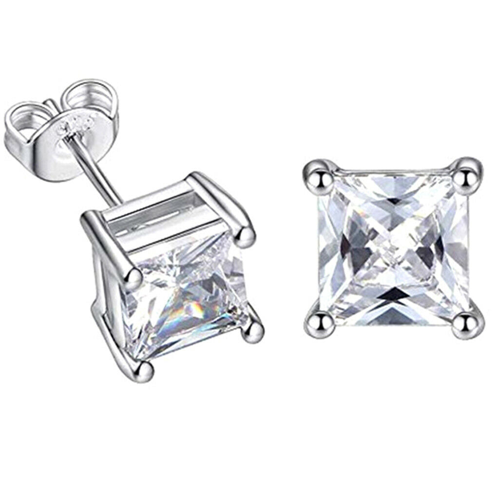 Sparkling Ear Studs Cubic Zirconia Crystal Earrings for Birthdy Gifts, Mother,