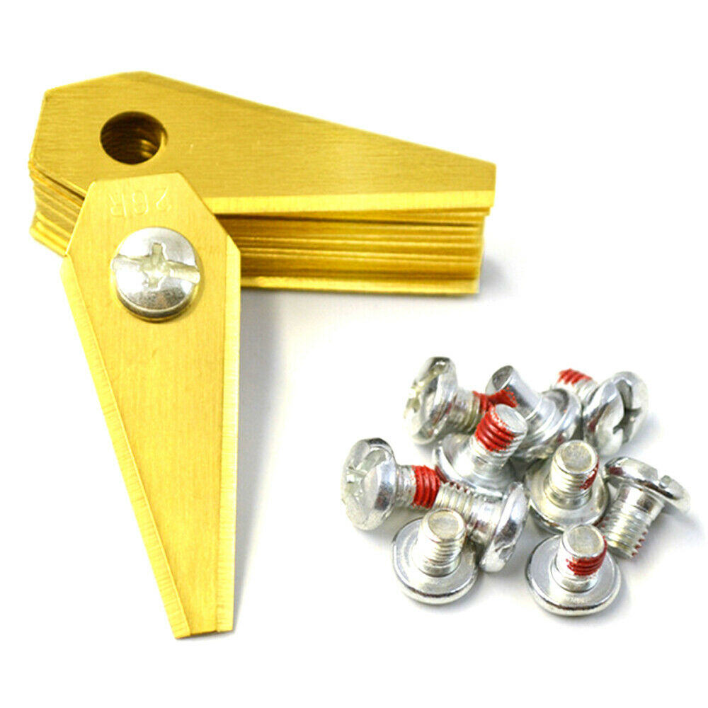 18x Stainless Steel Replacement Robotic Mower Blades w/Screws For Bosch Indego