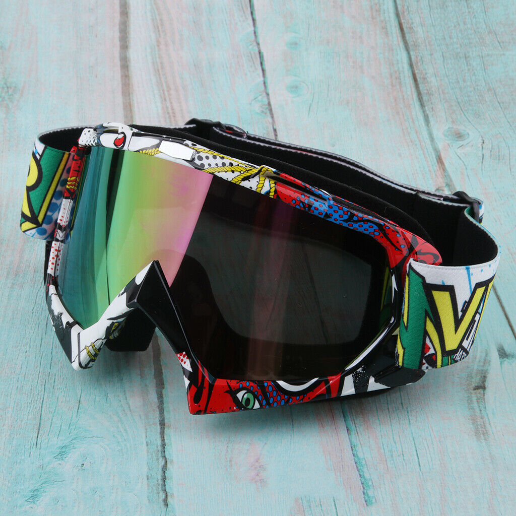 Fashionable Snowmobile Snowboard Goggles Racing Motocross Eyewear Colorful