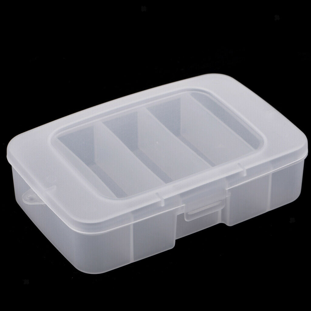5 Compartments Plastic Fishing Tackle Box Lure Bait Hook Bead Storage Case