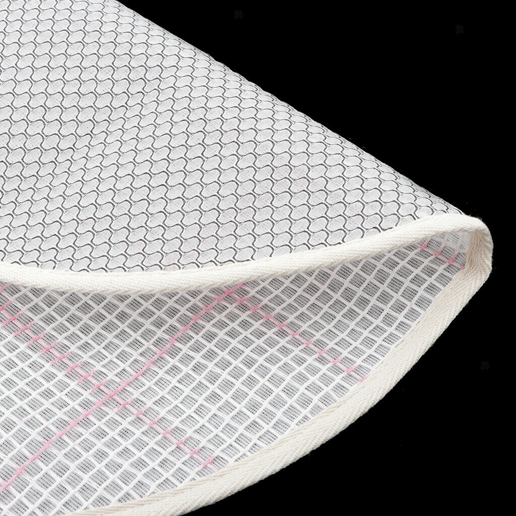 2x White Round Blank Latch Hook Rug Canvas Craft Home Orament 45cm/18in