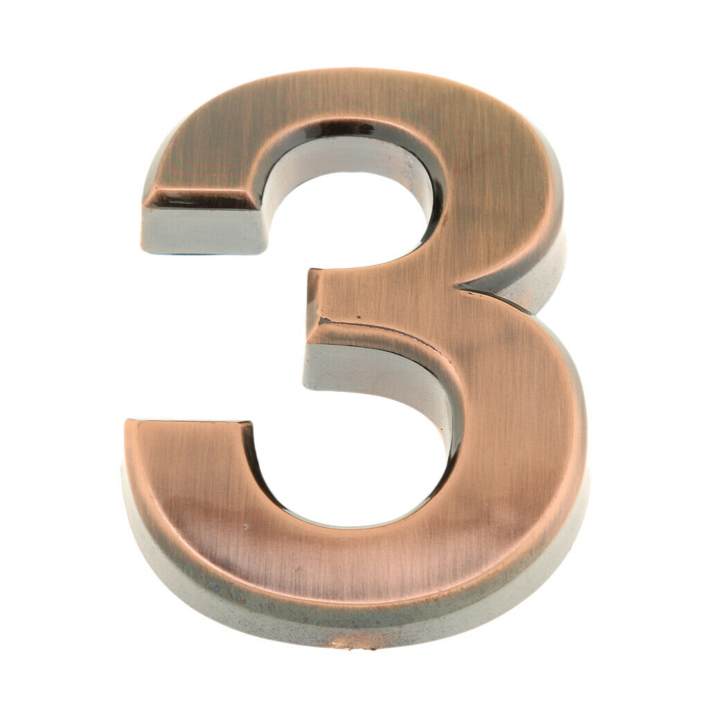 Door Plaque Digit 3 Letter Door Number Electroplating Number Of Floors