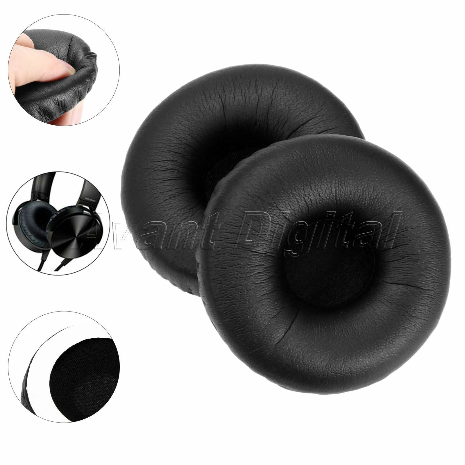 Replace cushion earpads for Sony MDR-XB450AP/B XB450 XB 450 Extra Bass headsets