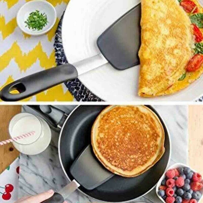 StarPack Premium Flexible Large Silicone Turner Spatula - High Heat ResistanO6X2