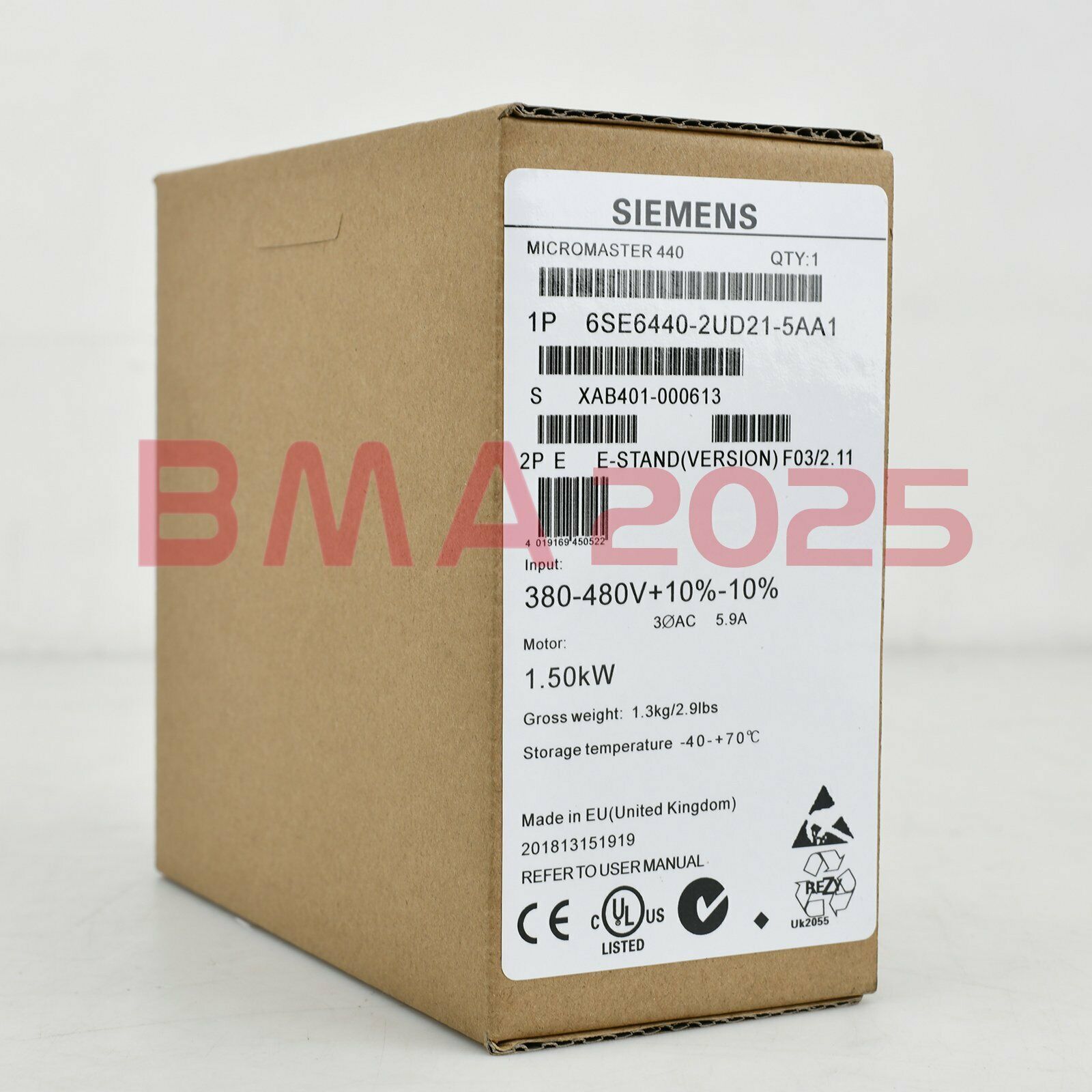 1PC New Inverter 6SE6440-2UD21-5AA1 1.5KW 380V 1year warranty free ship SM9T
