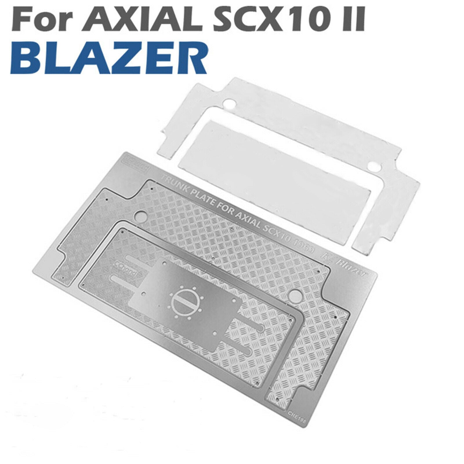 For SCX10 BLAZER 9005 RC Car Back Bucket Metal Anti-skid Plate Protective Board