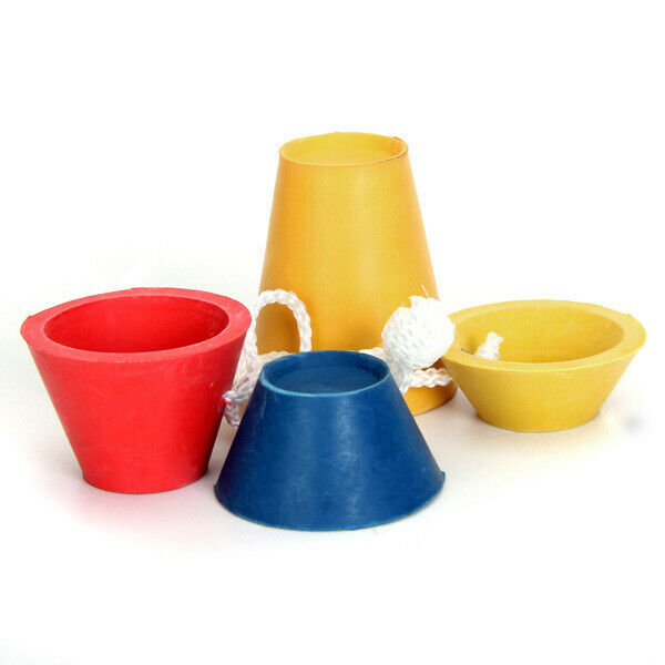 5x 4PCS JUMBO RUBBER WINTER TEES MIXED COLOURS 11MM, 16MM, 22MM, 37MM HIGH