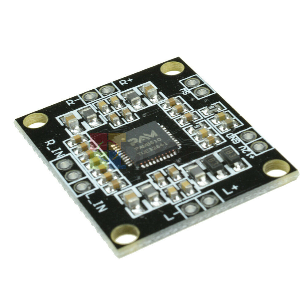2PCS Digital PAM8610 2X15W Dual channel Stereo Class Amplifier Board DC 12V