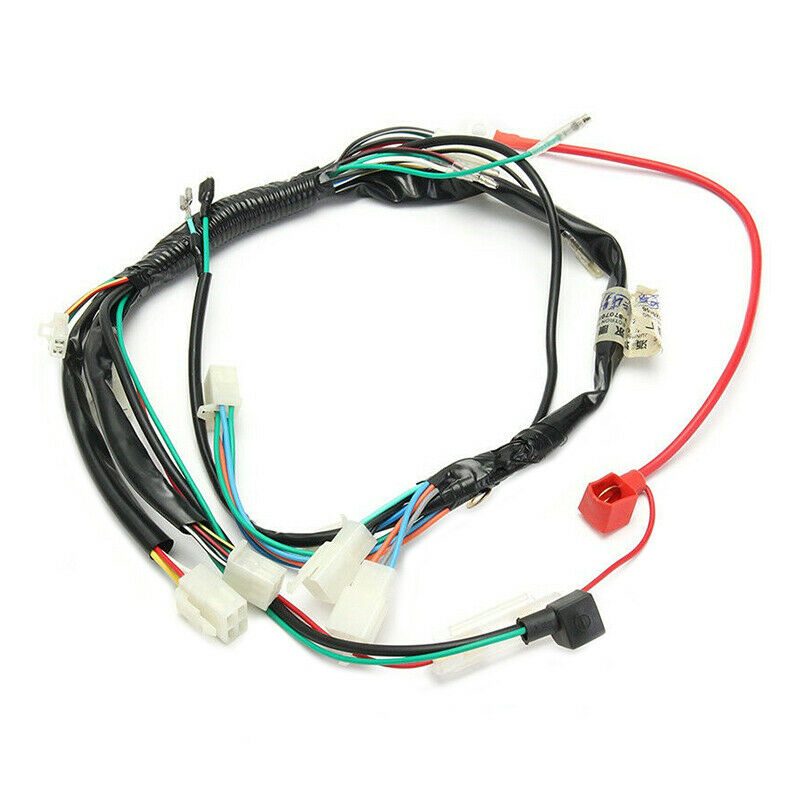 Motorcycle Engine Electric Start Wiring Loom Harness Fit For 49 50 90 110 125cc