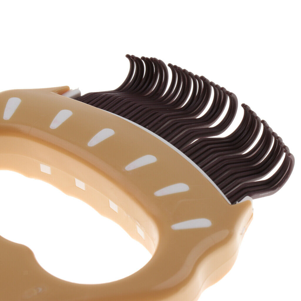 Pet Hair Trimmer Comb Elegant Hair Removing Shell Comb Portable Cat Brown