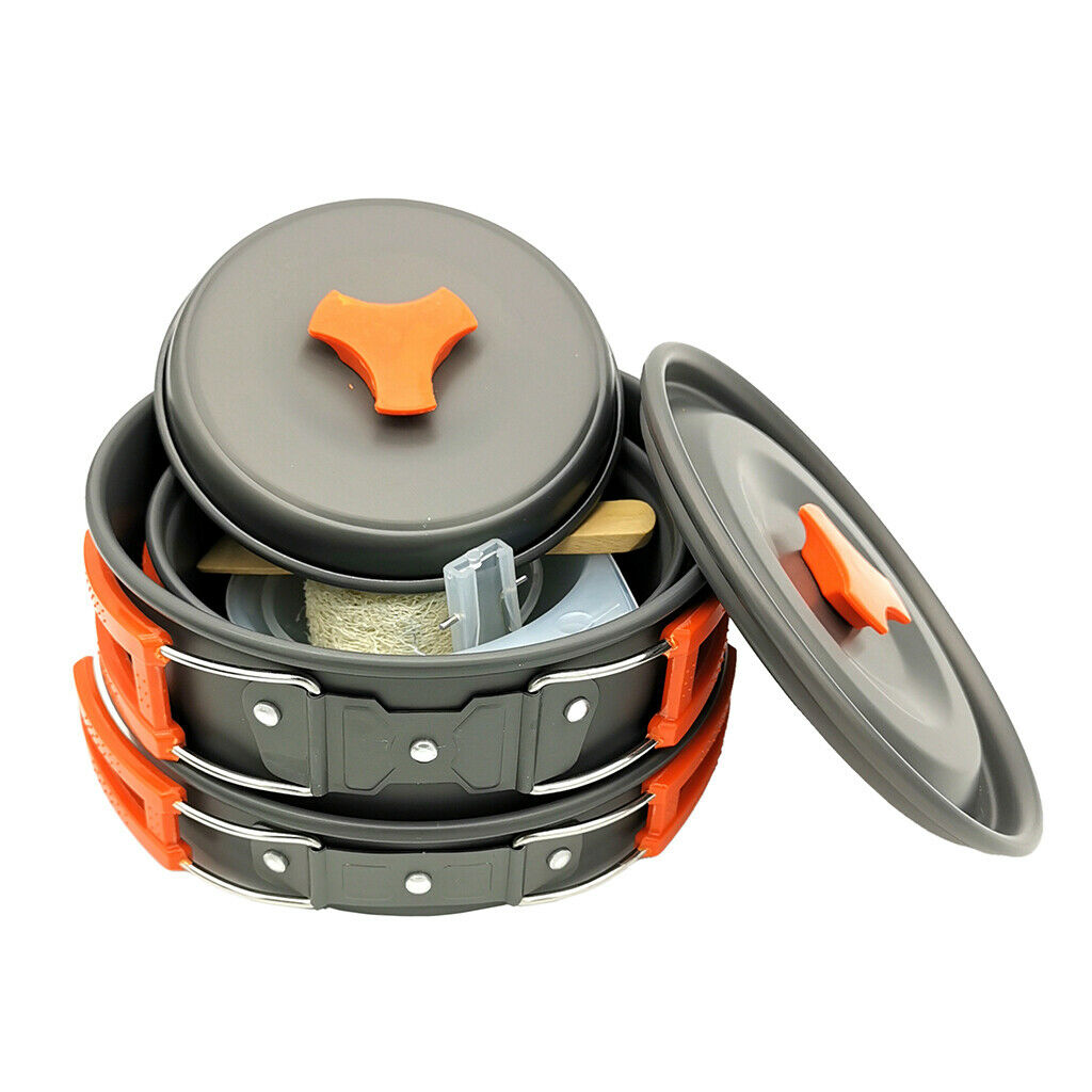 Lightweight Aluminium Cookset  Cookware Set Collapsible Handle