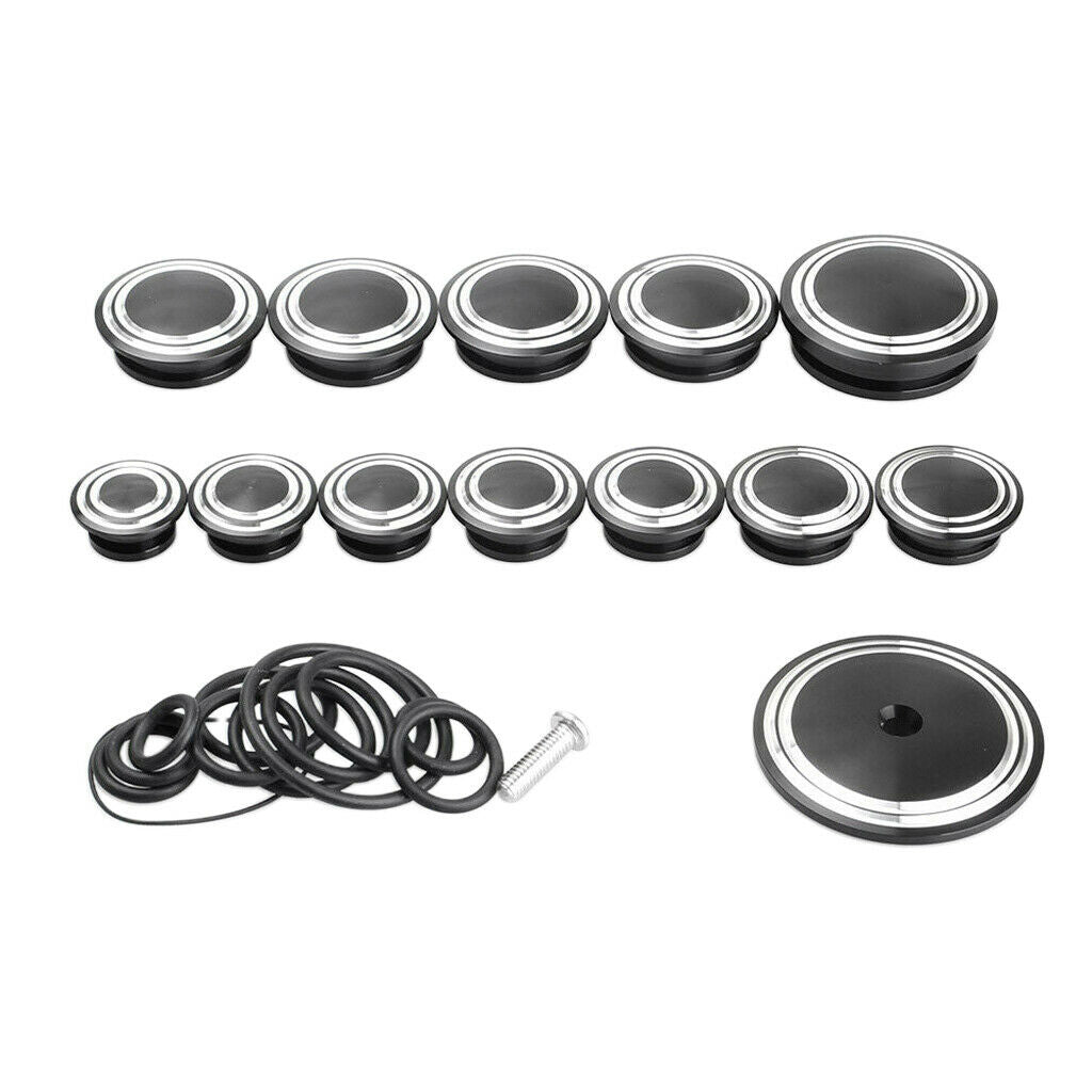 13x CNC Aluminum Frame Cover Decorative Caps for BMW R9T R NINE T 2014-2016
