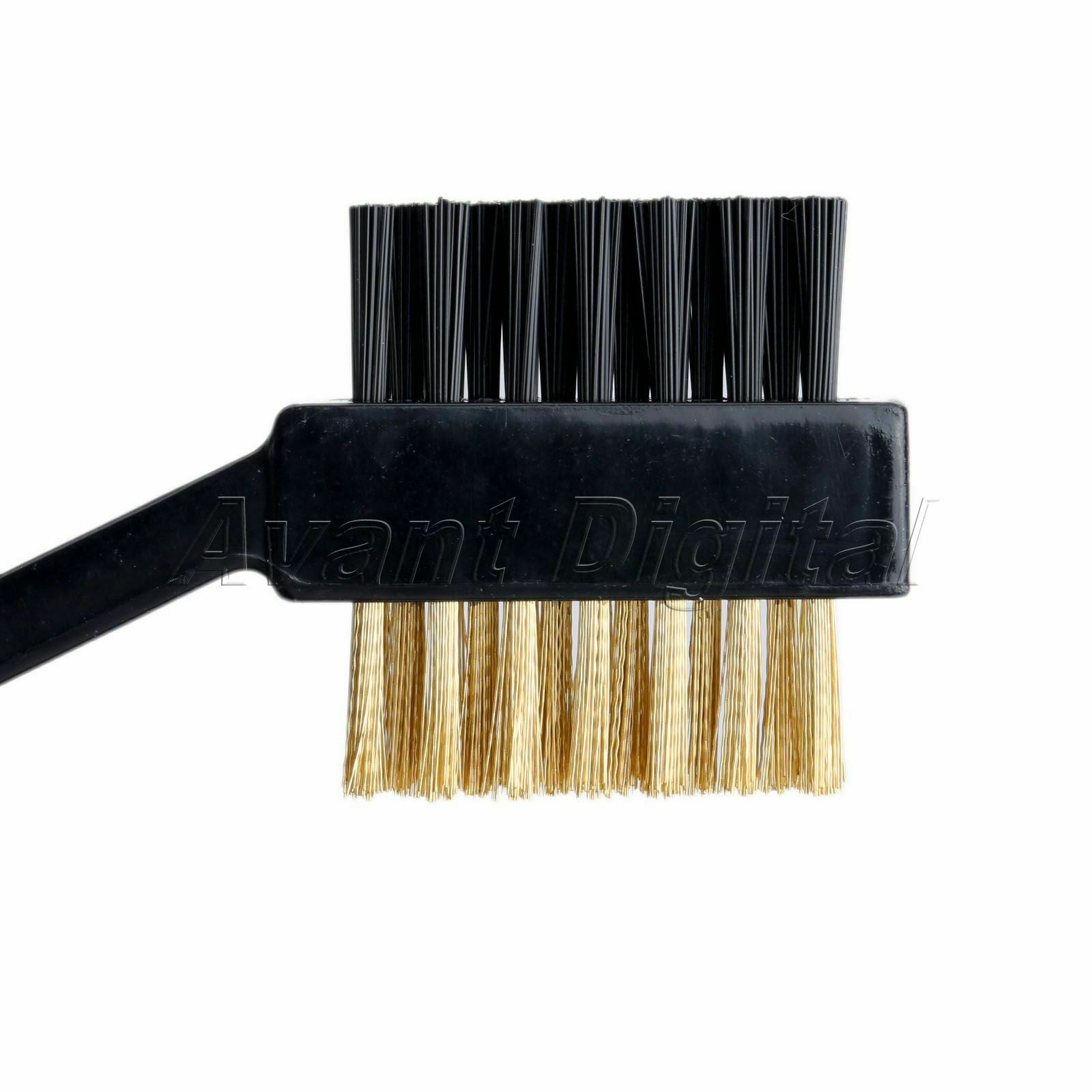 Golf Club Brush Cleaning Putter Brass Wires Bristle 2 Sided Cleaner Tool 2Pcs