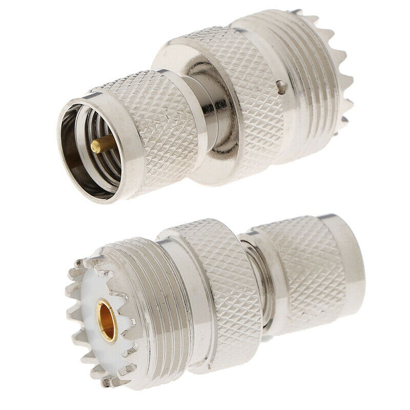 1Pc Mini UHF Male plug to UHF SO-239 Female straight RF Connector AdapterATDD