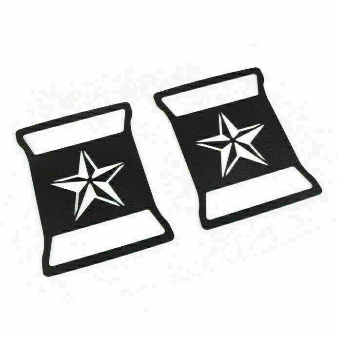 Pair Rear Taillight Cover Guard Pentagram Style Fits For Wrangler JL 2018+ CN
