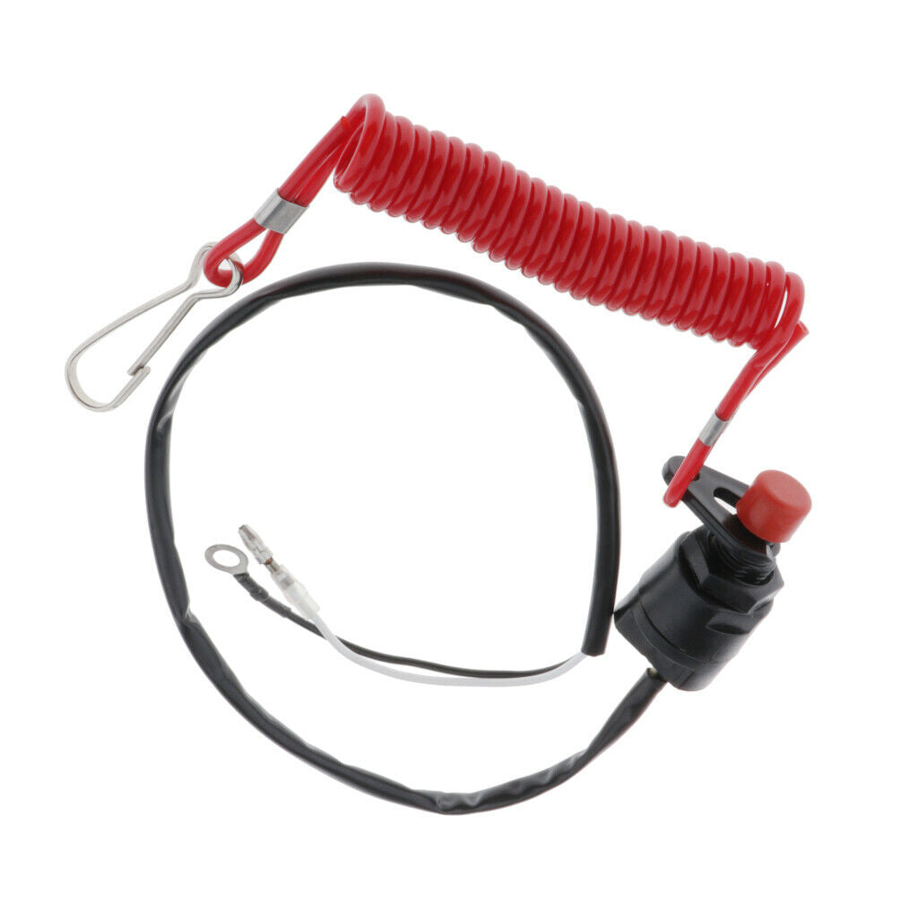 Safety Boat Motor Outboard Emergency Kill Switch Key Lanyard Ignition