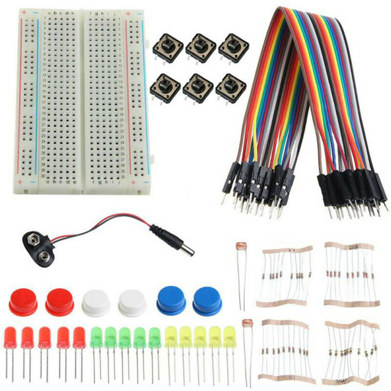 Electronic Starter Kit R3 Mini Breadboard LED Jumper Wire Button for Arduino  Tt
