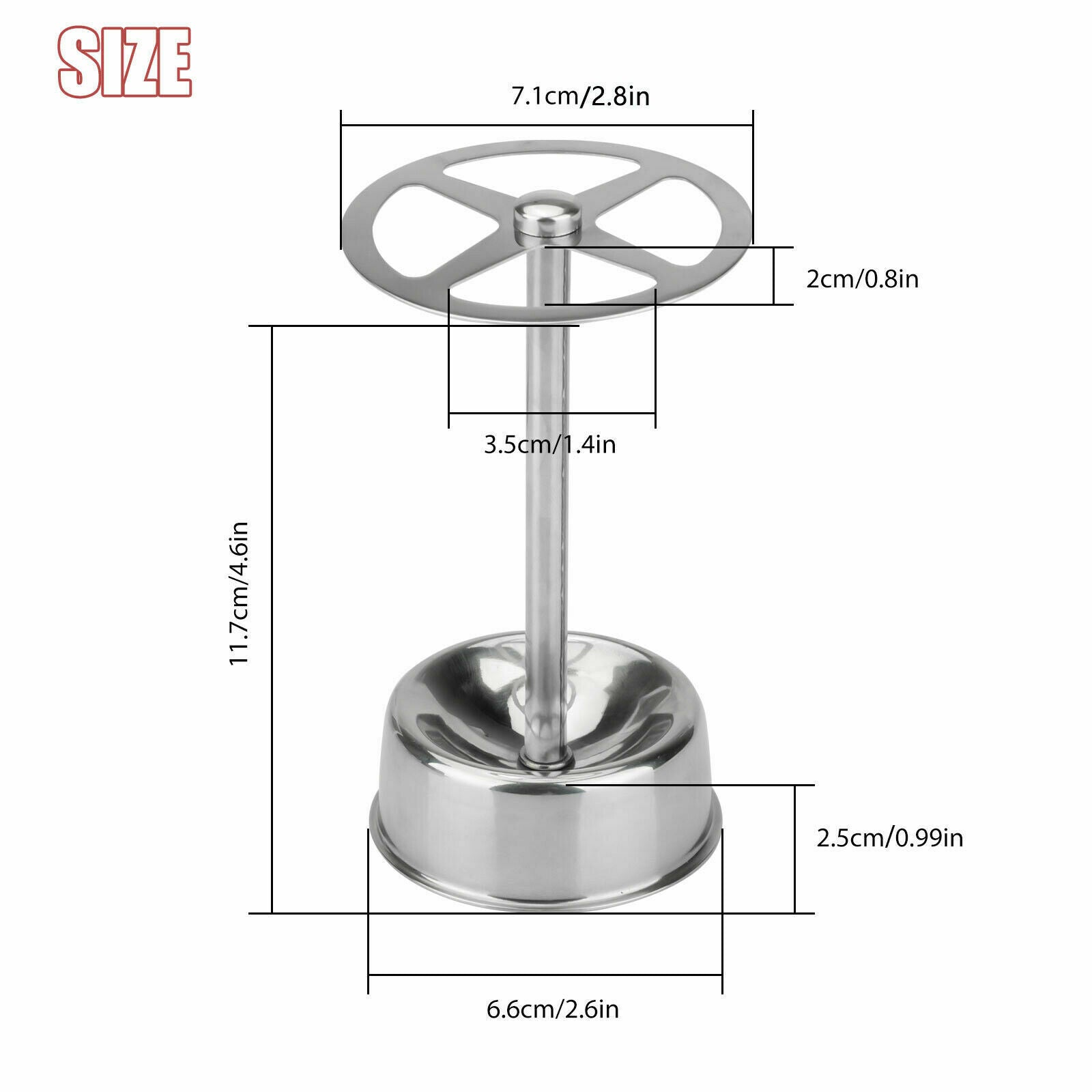Stainless Steel Toothbrush Stand Toothpaste Holder Bathroom Organizer Freestand