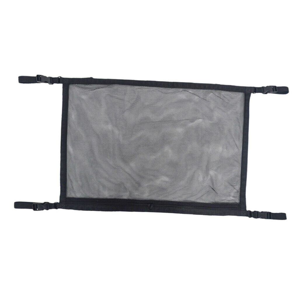 Net Car Roof Storage Bag Breathable Easy to Install with 4 Thick Belts