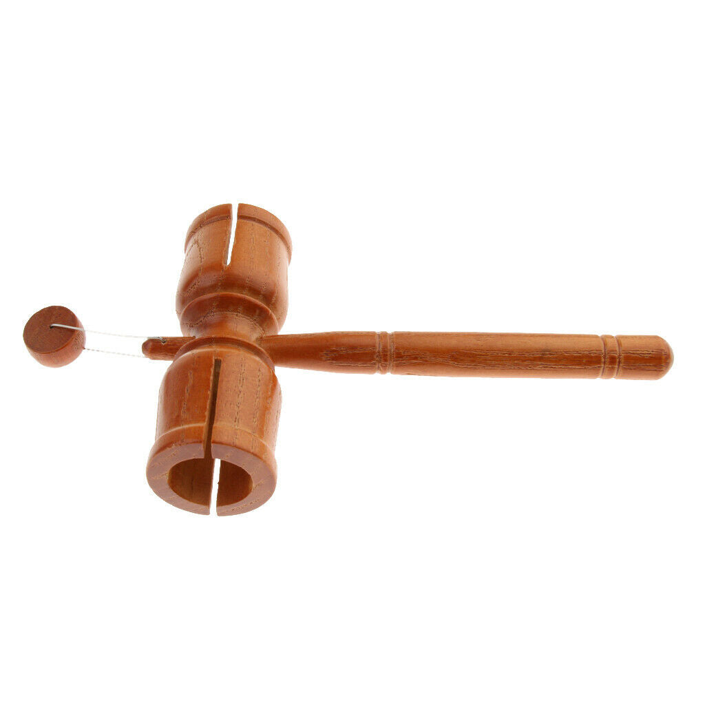 Wood Tone Block with Beater Hammer Musical Percussion Instrument for Kids