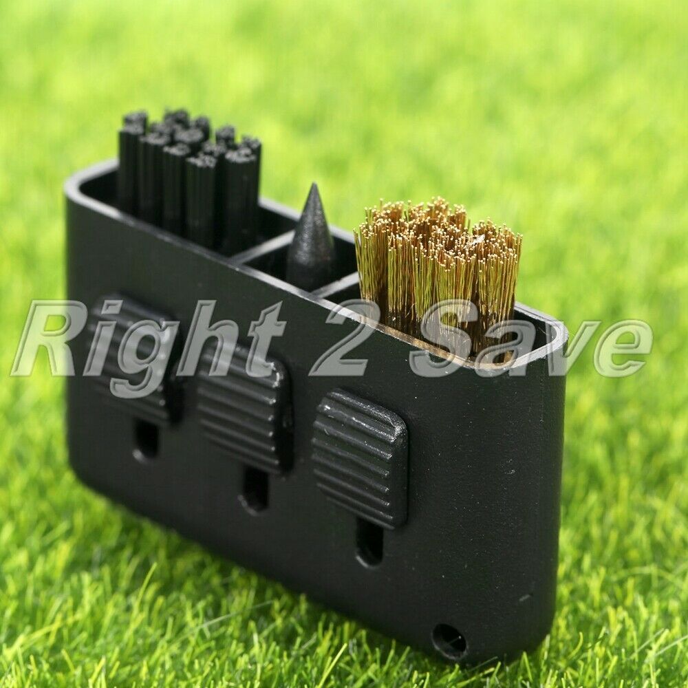 2Pcs 3 in 1 Pocket Golf Club Brush Groove Ball Cleaning Cleaner Tool  Favor Gift
