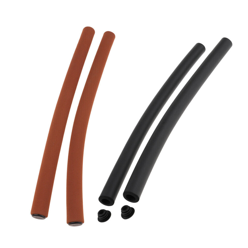 2 Pairs Silica Gel Bicycle Handlebar Grips for Road Bike Touring Bike Classical