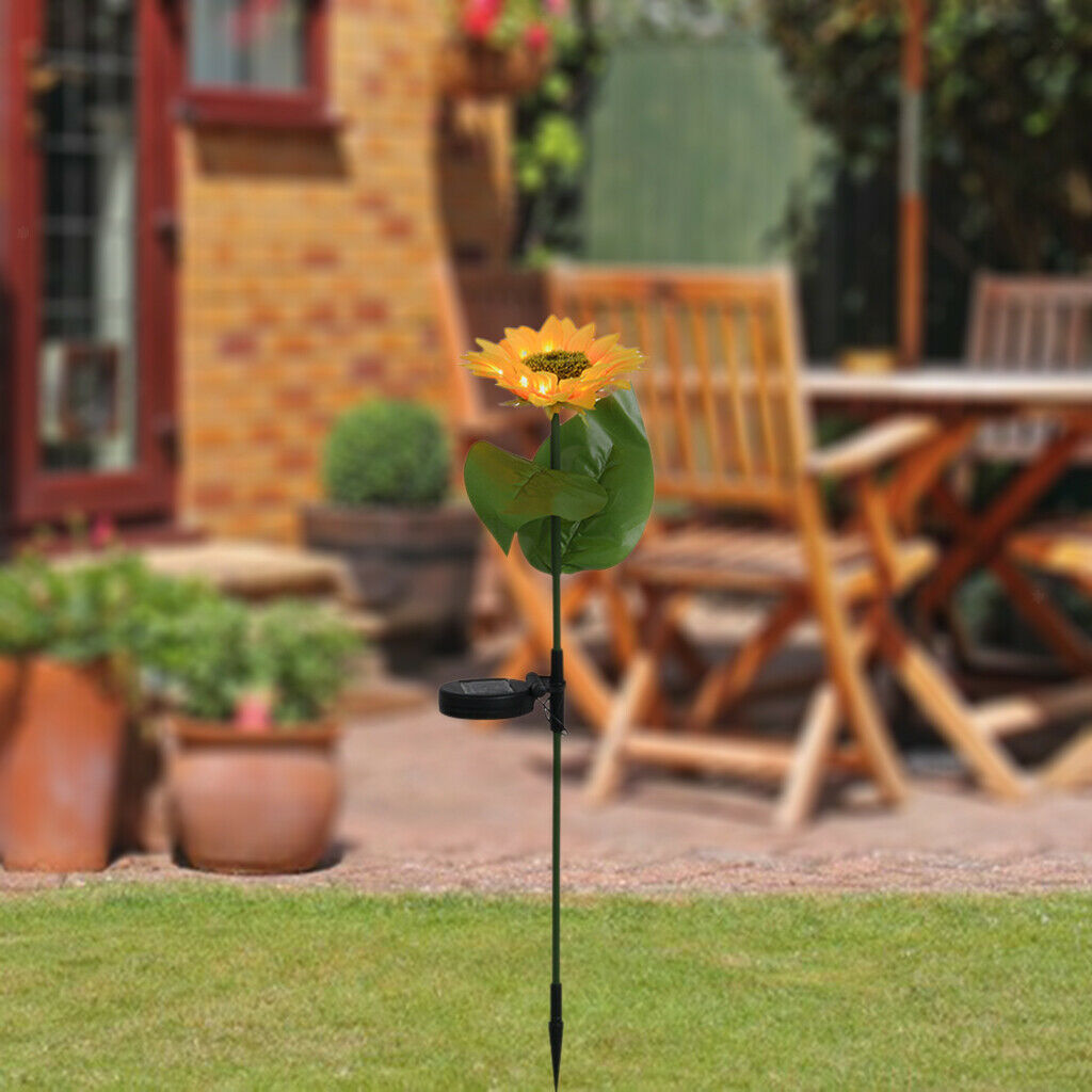 Outdoor LED Solar Powered Garden Stake Light Yard Porch Pathway Path Outside