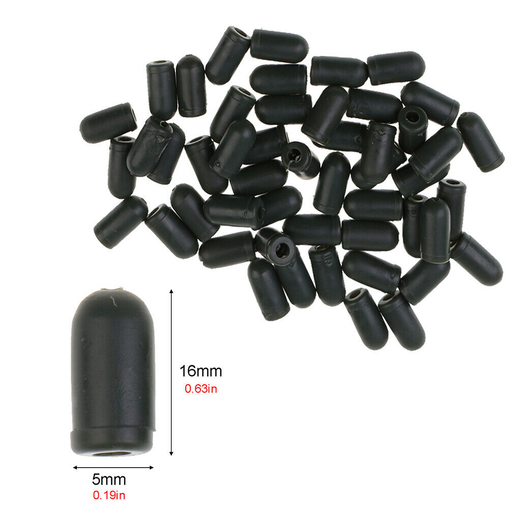 100Pcs Rubber Soft Buffer Beads Fishing Tackles Professional Carp Fishing