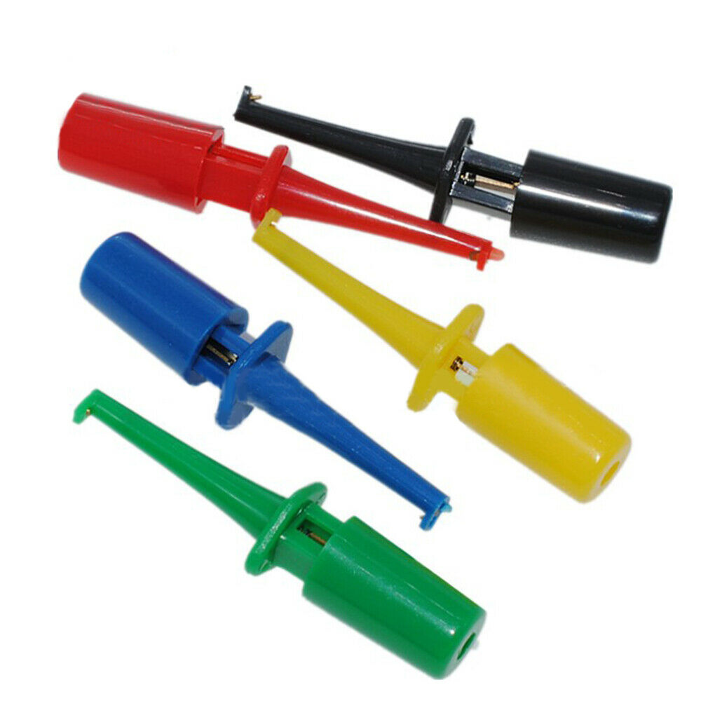 10PCS Clamp Lead Wire Cable Electronic Multimeter Grabber Test Probe Test Hook