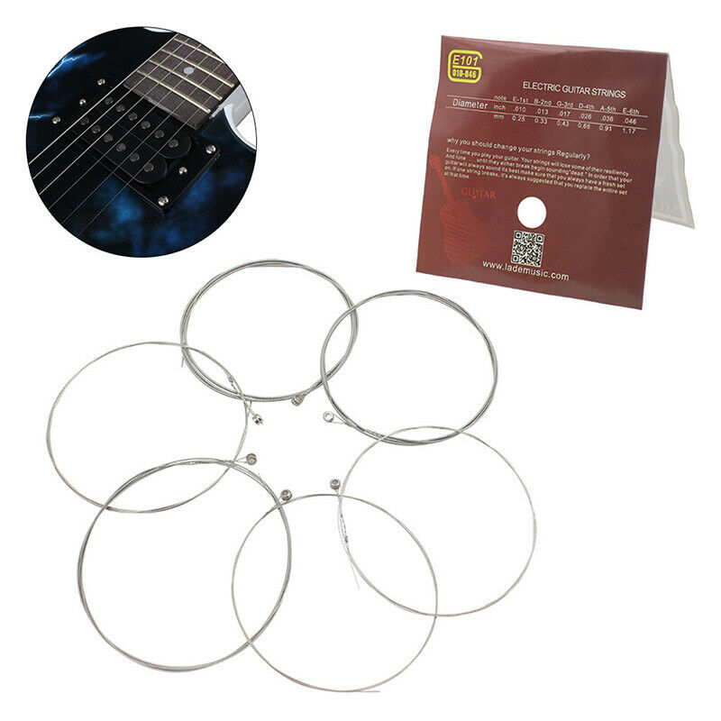 6pc E101 Electric Guitar Strings Nickel Alloy Wound String Instrument StrinY Tt