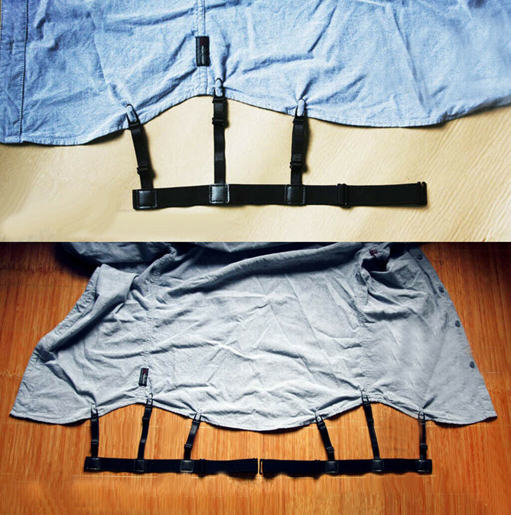 Pair of Elastic Straight Shirt Keeper Stays Men's Sock Garters