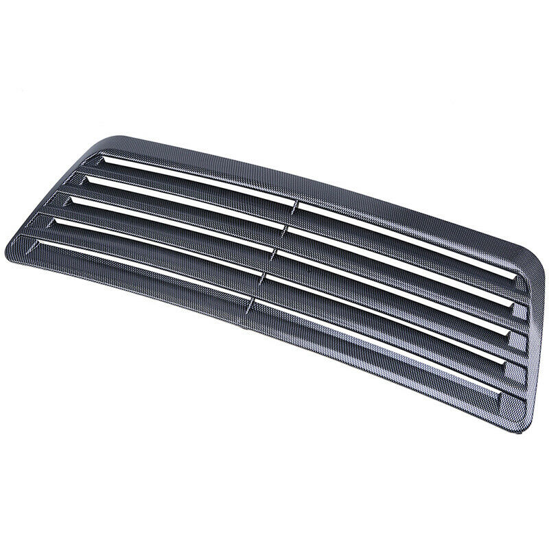 Carbon Fiber Air Vent Flow Intake Grill Front Hood Scoop Vent Bonnet Cover  Trim