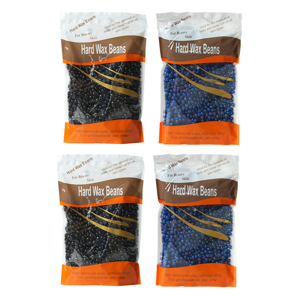 4Pcs/set 100g Hard Wax Beans Back Bikini Legs Home Waxing Beads Hair Removal