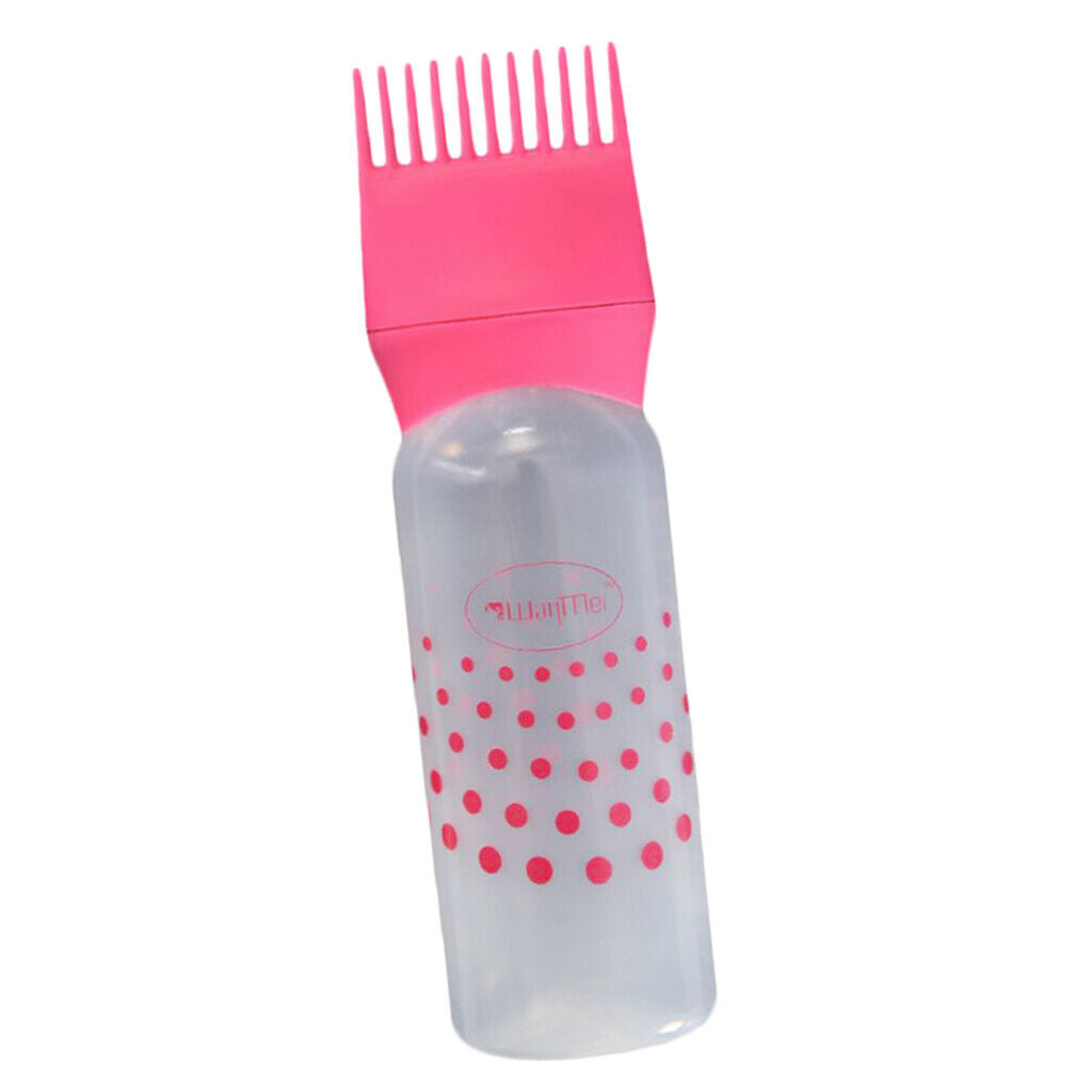 120ml Reusable Hair Dye Dye Bottle Applicator Brush Highlighting Comb 3pcs