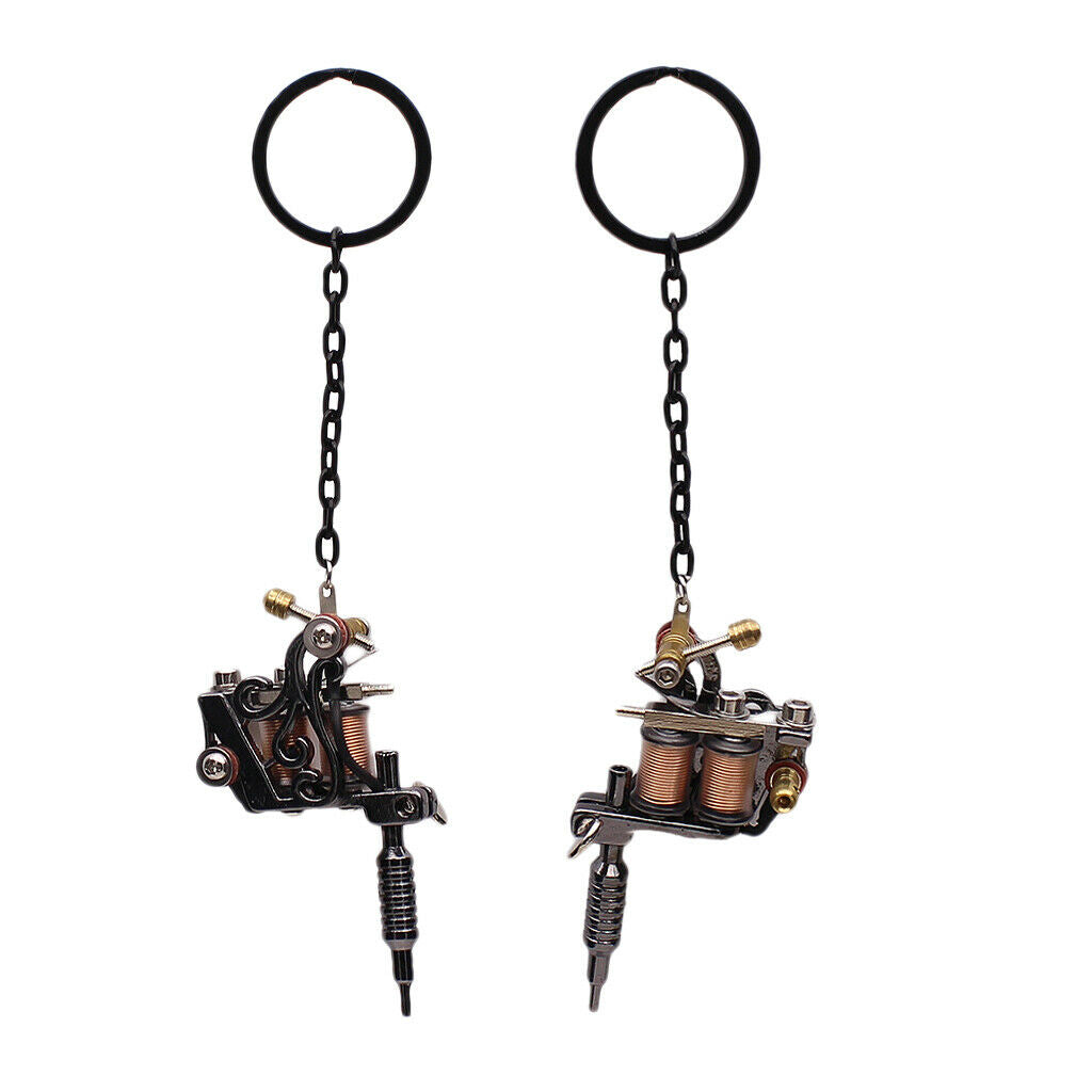 2 Pcs Alloy Keychain Keychain - Mini  Machine Keychain