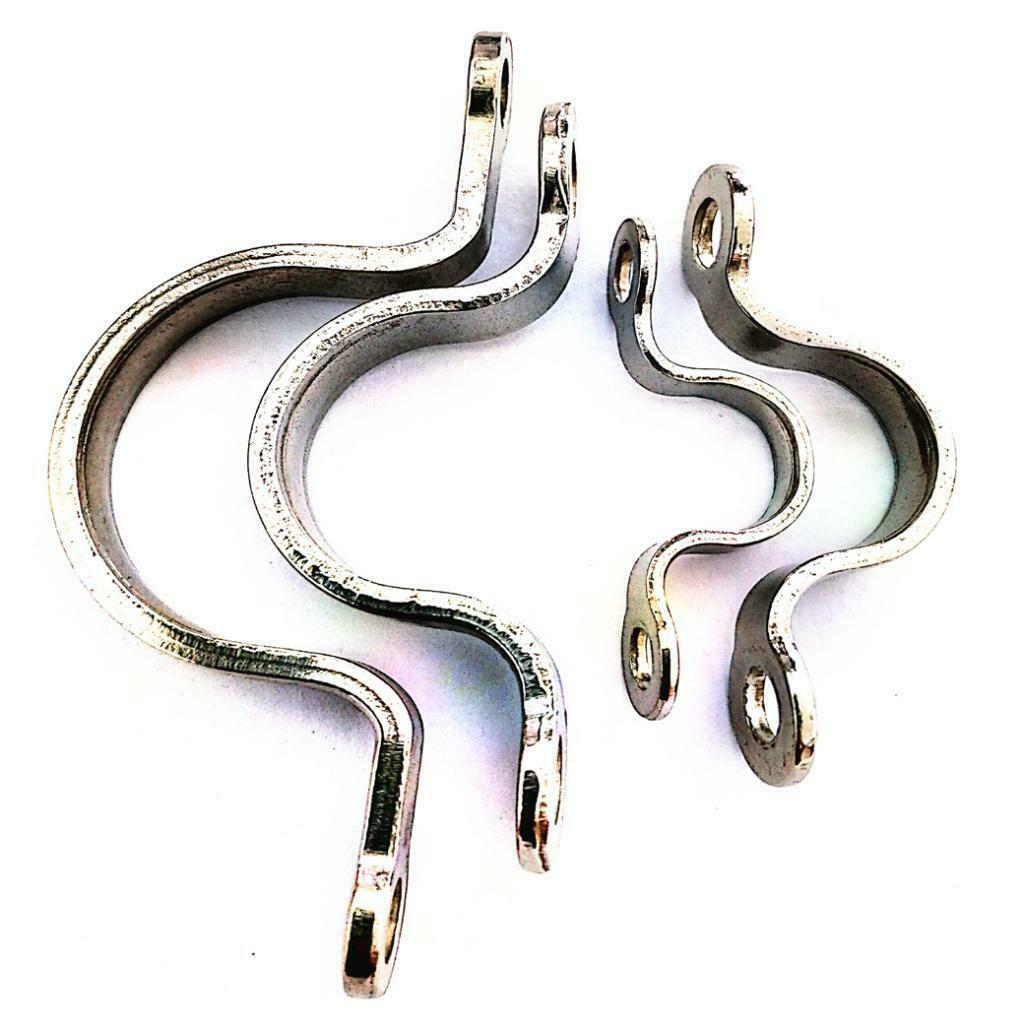 Steel Bimini Boat Top Pad Eye Strap Tie Down Footmans Loop Kayak 1.5 x 28.5mm
