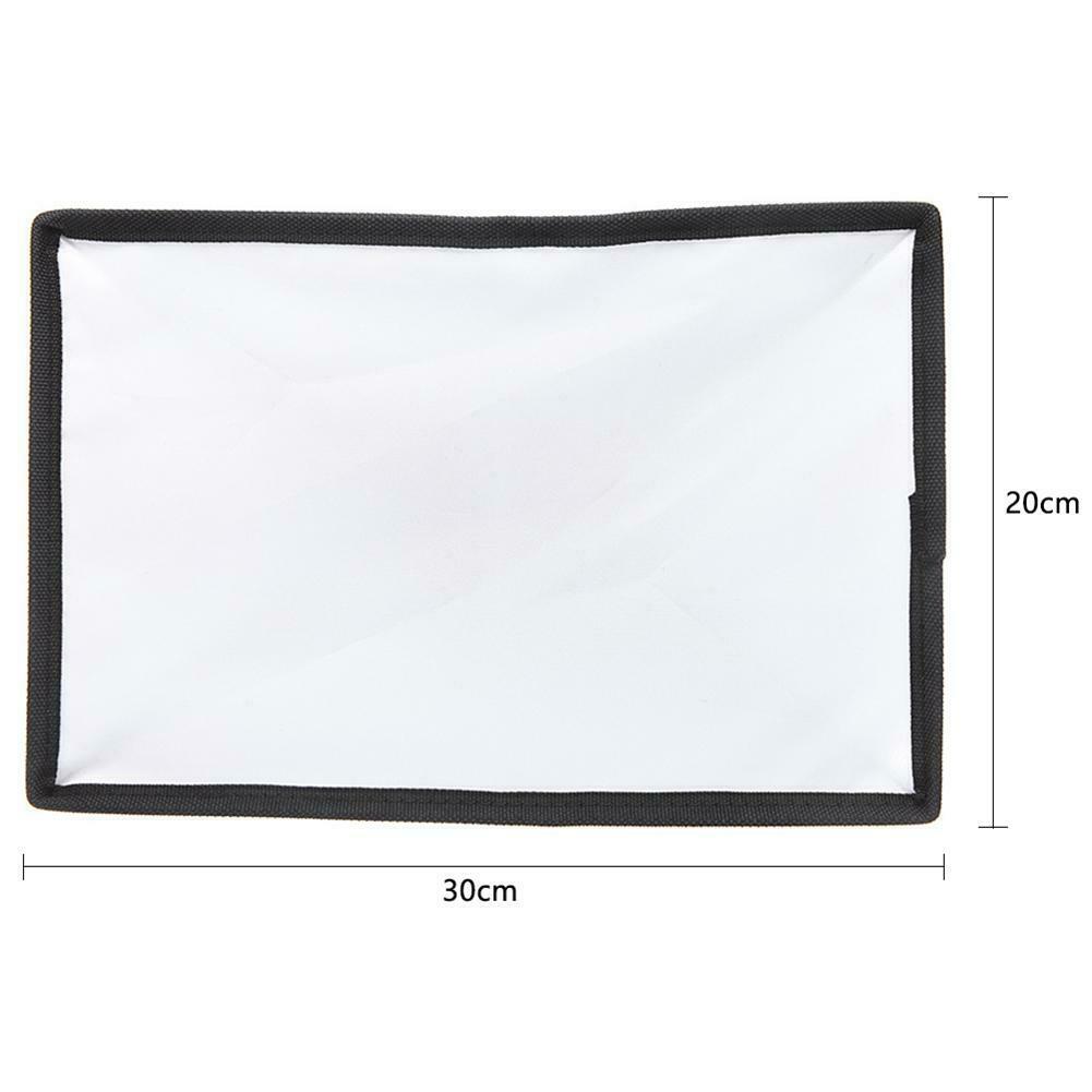 Universal Flash Light Softbox 20x30cm Speedlight Soft Box Photo Accessories @