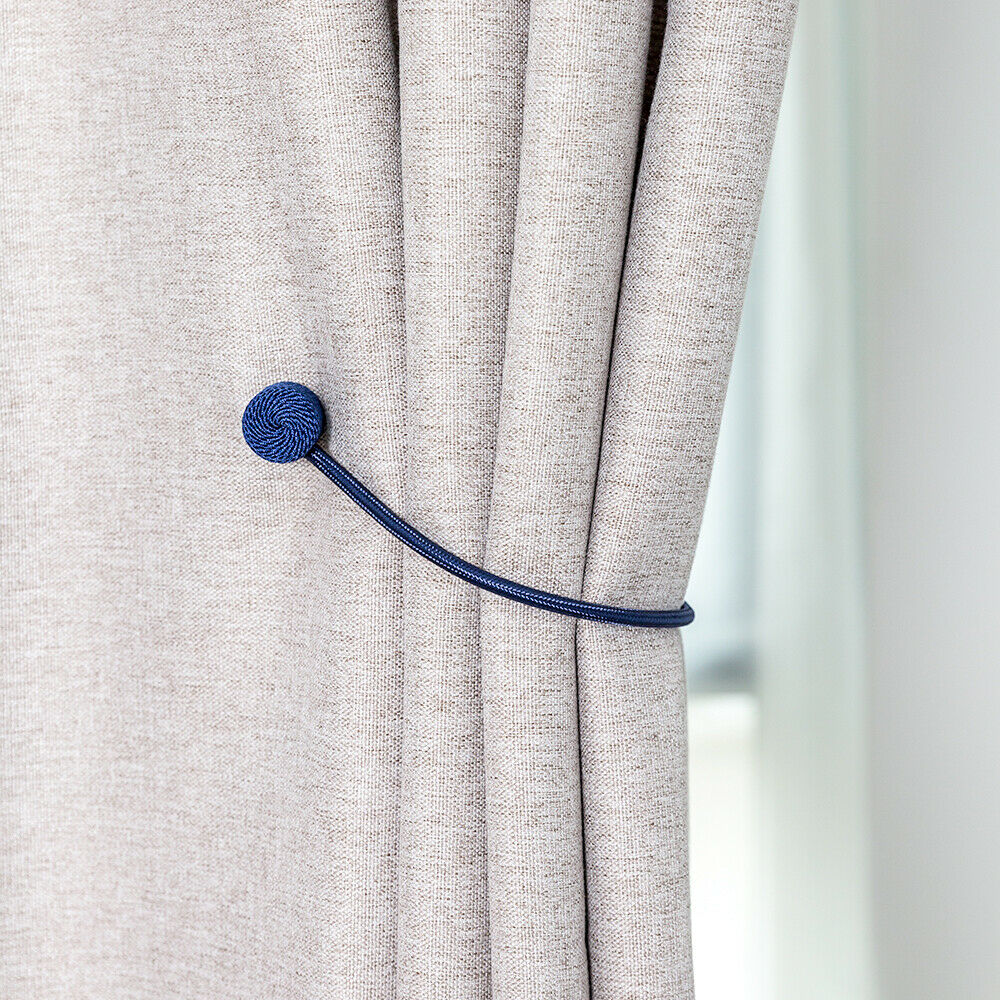 Decor Curtain Tie Rope Strong Magnetic Holdbacks Curtain Tiebacks Buckle Clips