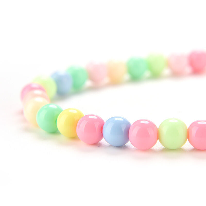 1 Set Girls Necklace Bracelet Set Fashion Charm Necklace Kids Multicolor fine DD