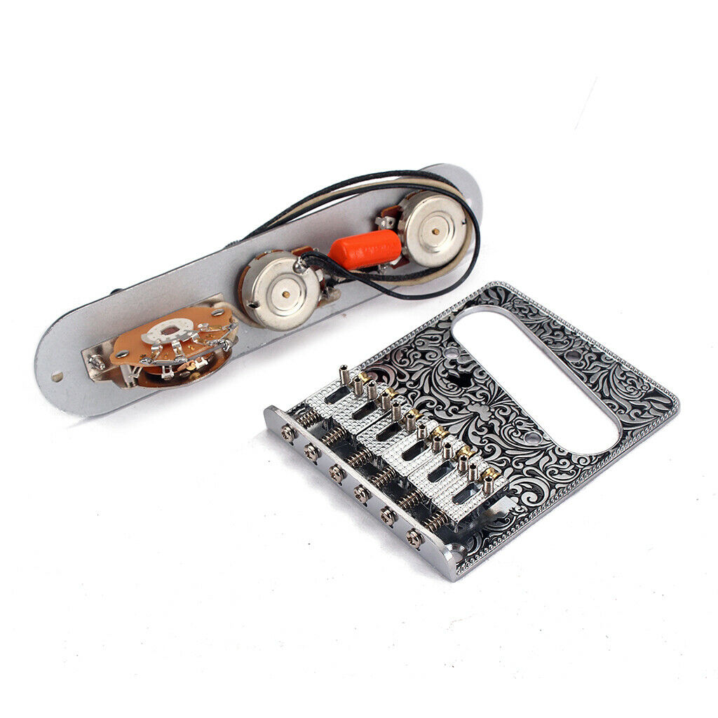 Zinc Alloy Guitar Prewired Control Plate  Guitar Bridge Plate Replacement