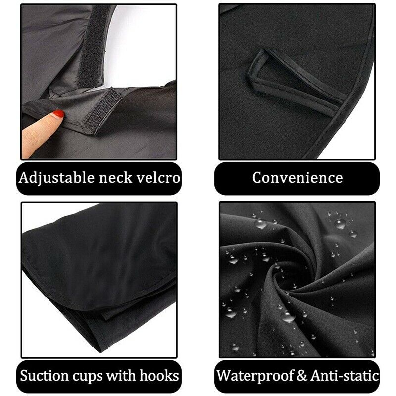 Beard Apron Clippings Catcher Apron Beard Catcher for Shaving Non-Stick BearV9T7