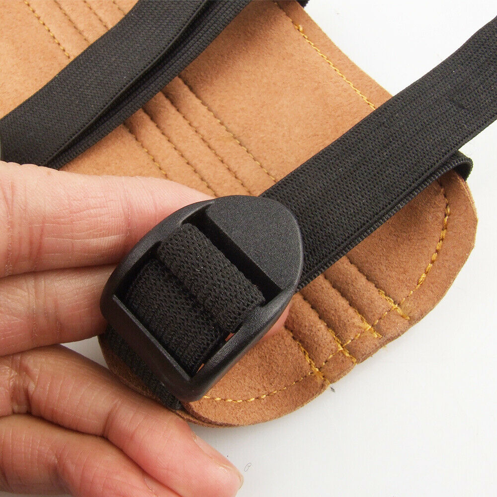 Double Fiber Fabric Shooting Archery Arm Guard Bow Protection 3 Straps Brown