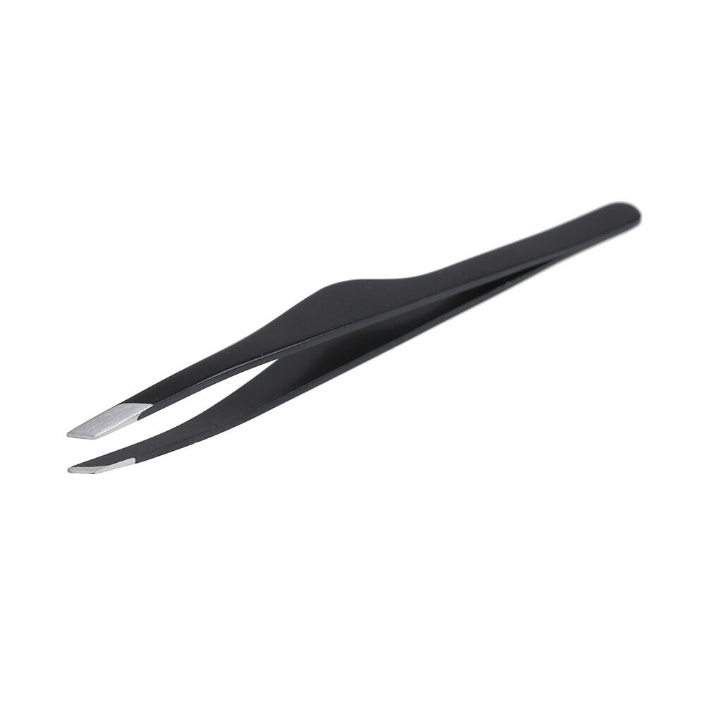Eyelash Tweezers Steel Slant Eyebrow Tweezer Plucking Grafting False Eyel.l8