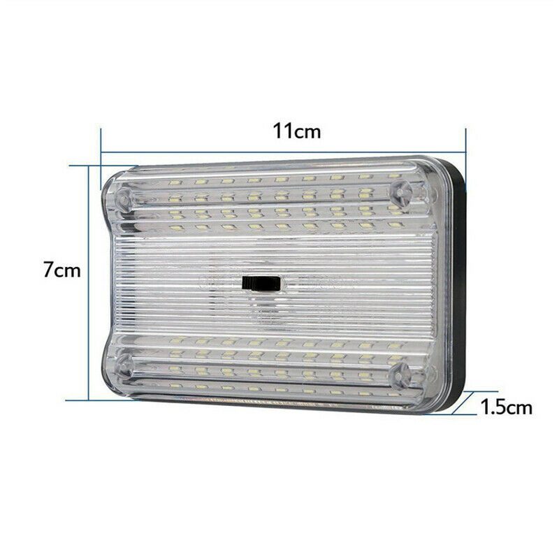 DC12V White 36 LED Roof Reading Lamp Ceiling Interior RV Trunk Light With Switch