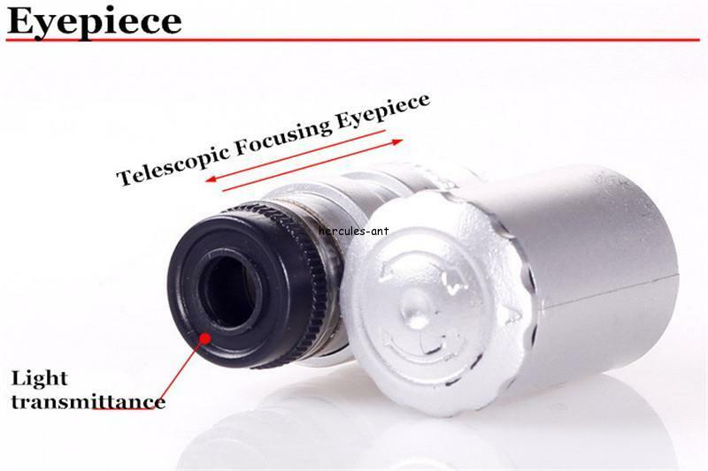 60X Magnifying Loupe Jewelry Jewelers Pocket Magnifier Loop microscope