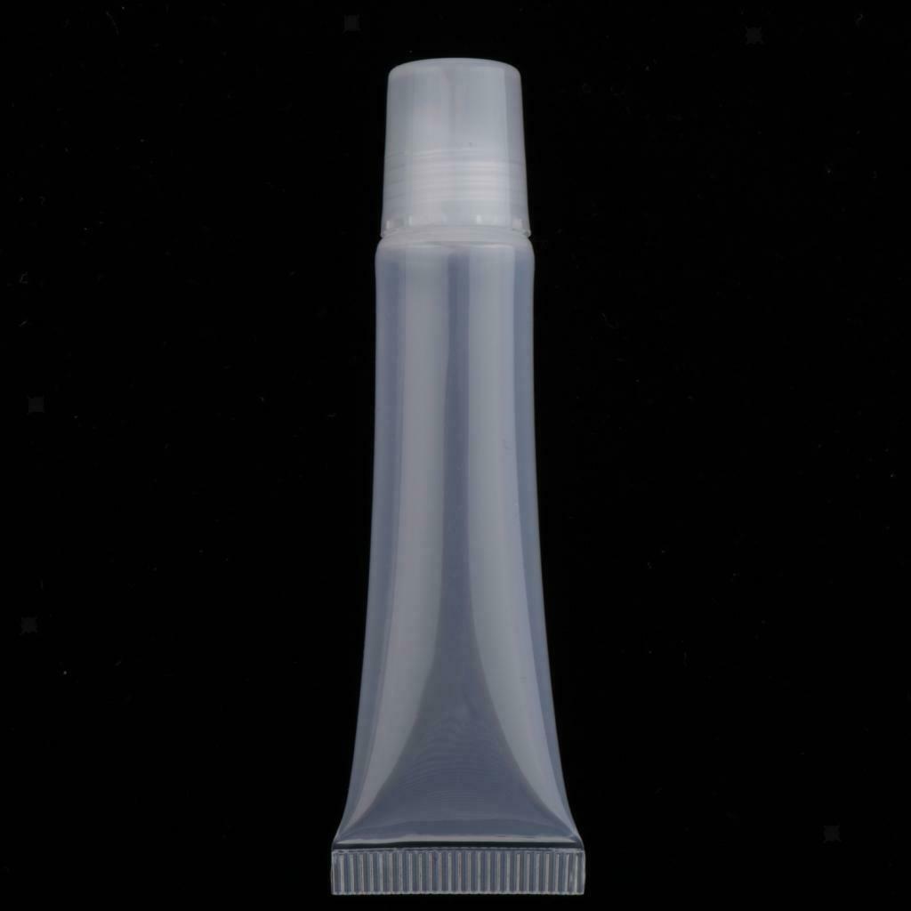 40Pcs Plastic Lip Gloss Tubes Portable Mini Lip Oil Bottles Containers